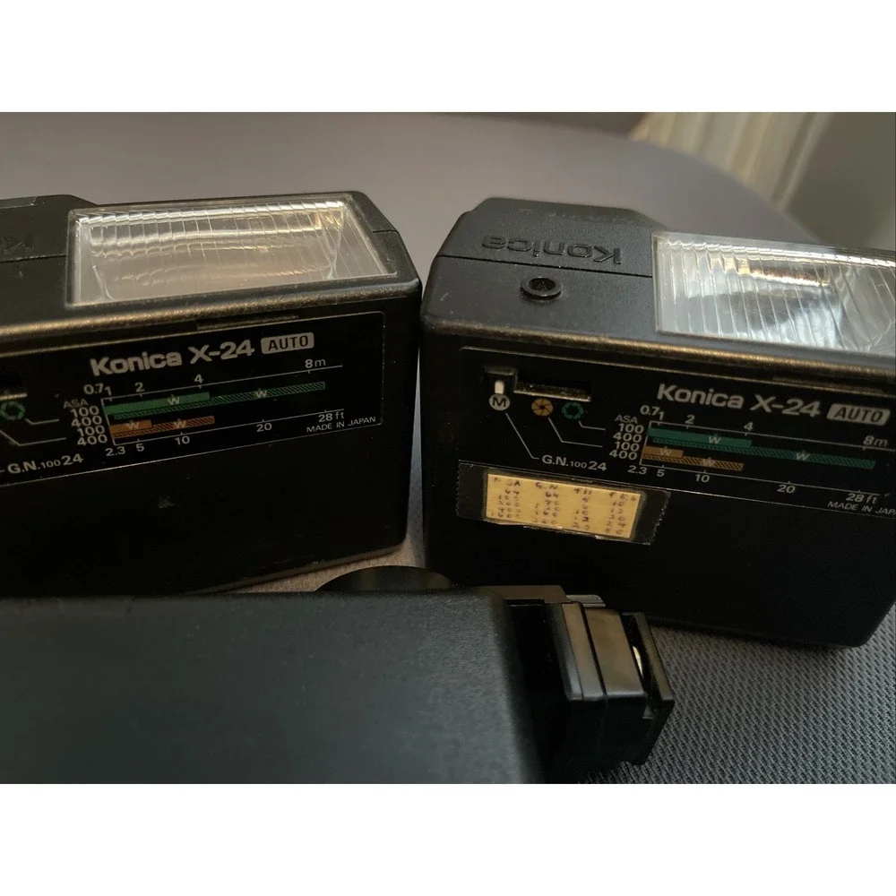 Lot‎ of 3 konica vintage flashes Untested